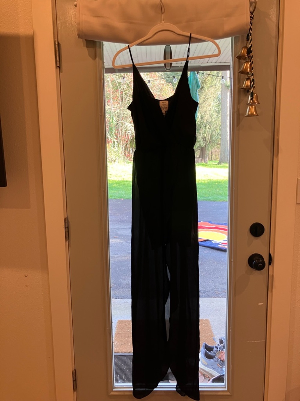 Rory Beca Black High-Low Silk Slip Dress